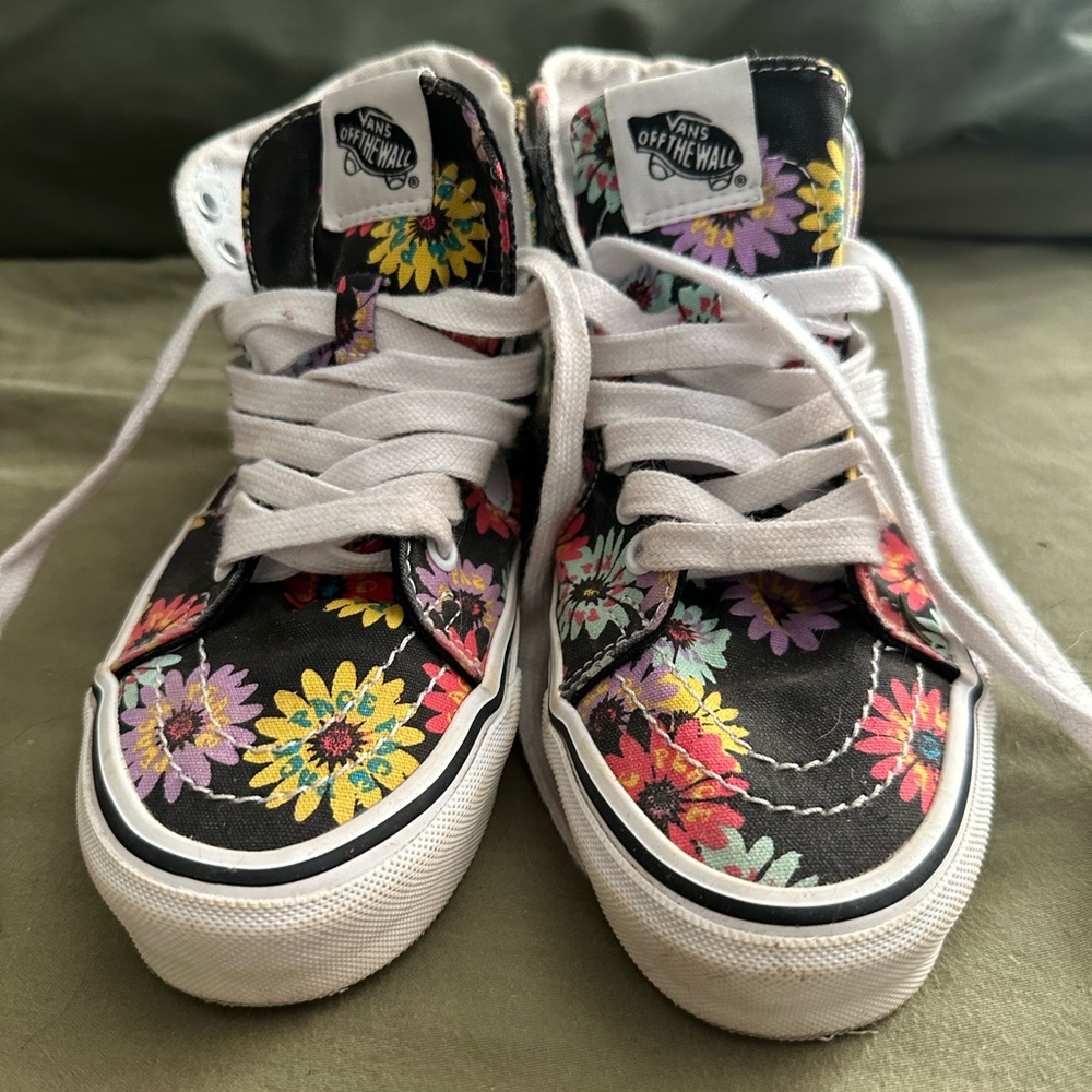 Vans Black Floral High-Tops